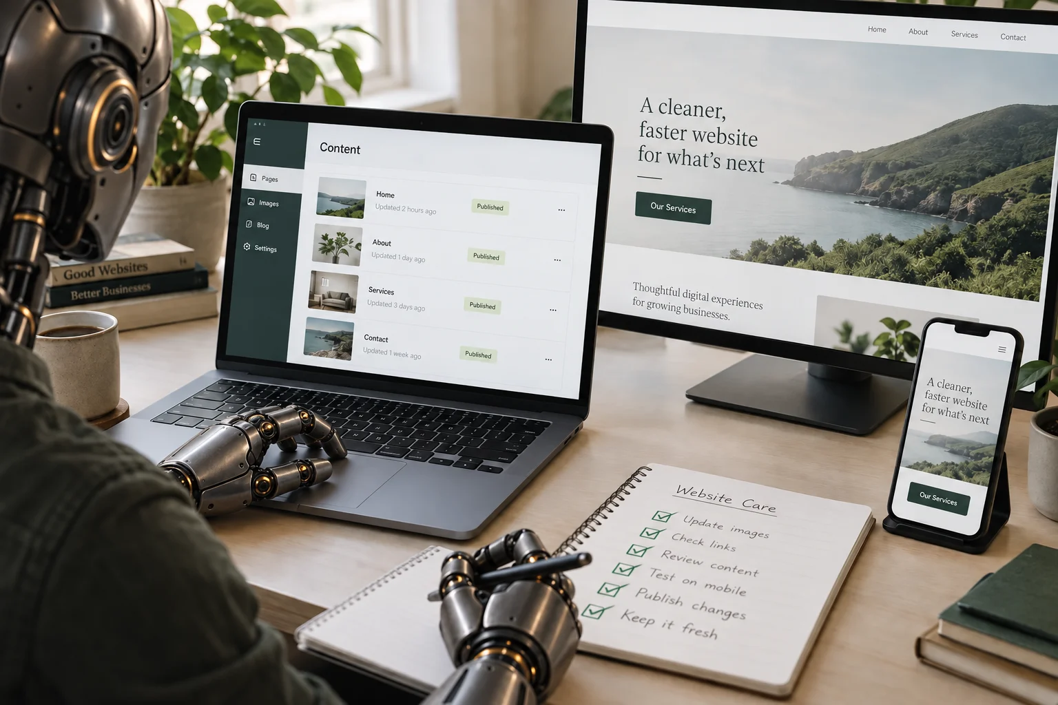 Website care design study