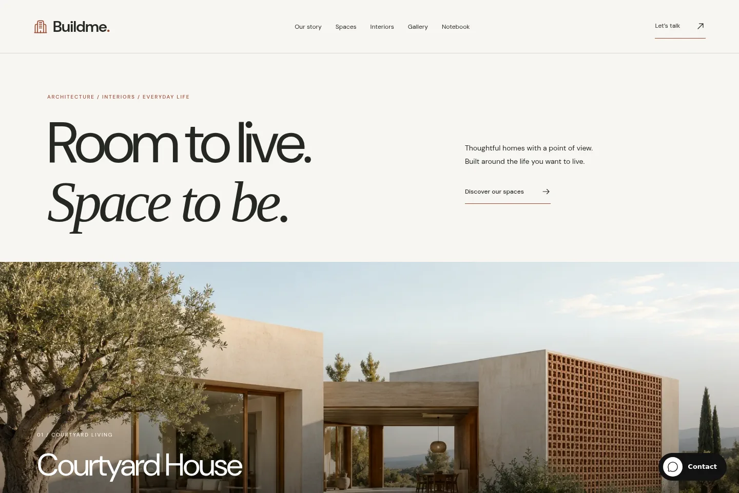 Buildme Designlof template shown as a responsive website starting point